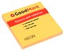 Блок бумаги 76*76 самоклеящийся оранжевый неон 100л, GoodMark