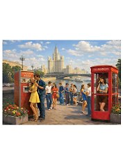 ПАЗЛЫ 1000 элементов. СССР. СТУДЕНТЫ НА НАБЕРЕЖНОЙ (Арт. Ф1000-9635)