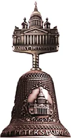 Колокольчик с фигуркой  "Исаакий" цвет медь