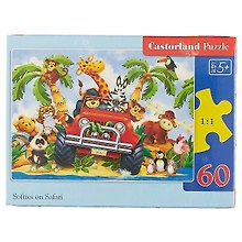 Пазл «Сафари» 60 элементов, миди, Castorland