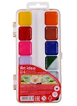 Краски акварельные Art idea, 24 цвета
