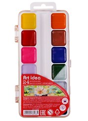 Краски акварельные Art idea, 24 цвета