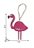 Заготовки Фламинго розовые 2 шт в пакете с подвесом на бечевке, 7х7,9 х 0,8 см(дерево) - 1