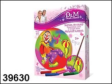 Роспись по шелку Веселый клоун (39630) (32194А) (20см) (Делай с мамой)
