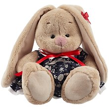 Мягкая игрушка Зайка Ми в платье с мухоморами (15см)
