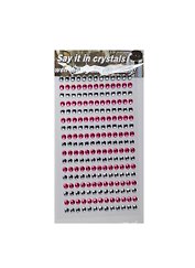 Стразы отдельные круглые крупные Say it in crystals (1461-3/5) (бел. и темно-роз.)
