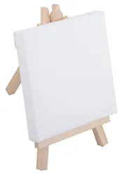 Холст на мольберте 10*10см, белый, в инд.уп.