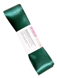 Лента атласная 1д (0,25 х 4,5 м )  т.зеленый (3047)
