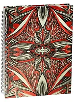 Скетчбук A4 80л "Калейдоскоп" белый офсет, без линовки, 100г/м2, тв.обложка, широкая евроспираль, Listoff