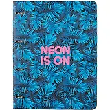 Тетрадь на кольцах в клетку InFolio, Neon light, А4, 120 листов