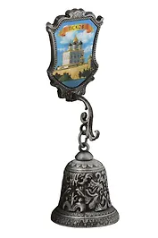 Магнит-колокольчик Псков (металл) (Псков) (024-F-25-ATN)