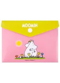 Папка -конверт «MOOMIN. Муми -тролль и Фрекен Снорк обнимаются» А6 на кнопке