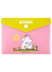 Папка -конверт «MOOMIN. Муми -тролль и Фрекен Снорк обнимаются» А6 на кнопке