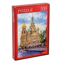 Пазл 500 эл. 50*34,5см. Спас на крови и канал Грибоедова (в) ГИ500-8282