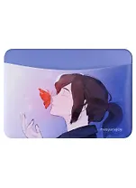 Чехол для карточек горизонтальный Аниме Синтонимы Персонаж с бабочкой (цветной) (Медина Мирай) (ДКГ2022-115)