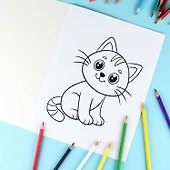 Домашние животные. Раскраска - 2
