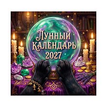 Календарь 2027г 300*290 "Лунный календарь" настенный, на скрепке