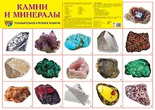 Демонстрационный плакат "Камни и минералы" (А2)