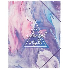 Папка на резинке «Colorful style violet» А4