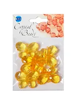 Набор бусин Кристальная игра Бабочки оранжевые (CRP116) (6шт) (упаковка)