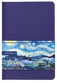 Скетчбук А5 64л "Van Gogh Сollection. Звёздня ночь" 100г/м2, тв.обложка