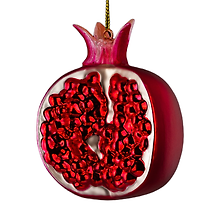 Новогоднее подвесное украшение ErichKrause Decor Гранат (стекло) (11см) (62491)