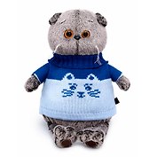 Мягкая игрушка Басик в свитере Кот (19 см)