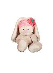 Мягкая игрушка Зайка Ми в вязаной повязке (15см) (SidXm122)