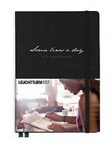 Книга для записей воспоминаний A5 182л "Несколько строк в день" тв.обл., черный, Leuchtturm1917