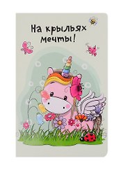 Записная книжка В7 32л "Радужные перспективы" карт.обл., ассорти