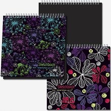 Блокнот для зарисовок 28*28см 20л SKETCHBOOK BLACK SUPERBIG на гребне