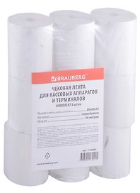 Чековая лента, 80 х 63 х 60 м, термо, Brauberg