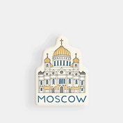 Стикер объемный Москва "Храм Христа Спасителя" (1192473)