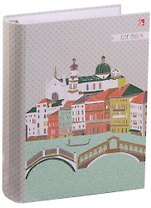 Тетрадь на кольцах в клетку Unnika, "Город мечты (графика)", 100 листов