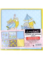 Салфетки для декупажа (ассорти) "Лимонный фреш", 12 шт