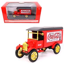 443026 Машинка литая коллекционная Motor City Classics - Die-сast модель по лицензии Coca-Cola 1926 Ford Model TT Delivery Van, масштаб 1:43