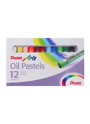 Пастель масляная 12цв к/к, Pentel