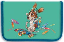 Пенал школьный Феникс + Озорной щенок 20*13.3*3.5см, полиэстр 43301