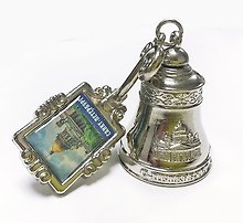 Колокольчик на холодильник Исаакий темное серебро [ВЕ1-10006]