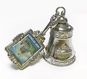 Колокольчик на холодильник Исаакий темное серебро [ВЕ1-10006]