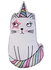 Игрушка-подушка Кот-единорог (30см) (KW178-000052)