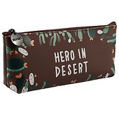 Пенал на молнии «Кактусы: hero in desert», 20 х 8 см - 0