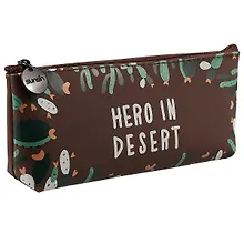 Пенал на молнии «Кактусы: hero in desert», 20 х 8 см