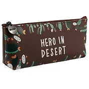 Пенал на молнии «Кактусы: hero in desert», 20 х 8 см