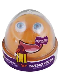 Игрушка-лизун «Светится желтым», Nano Gum