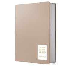 Записная книжка «Nuances. Крем-брюле» А6+, 136 листов в клетку, экокожа, Listoff