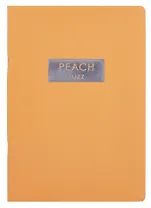 Тетрадь А4 48л кл. "Peach Fuzz" скрепка, мел.картон, выб.лак, печ.пантон, ламинация soft touch, тиснение фольгой