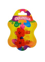 Набор заколочек для волос (23157) (2шт) (красные) (акрил) (Caramella) (упаковка)