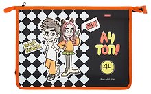 Папка для тетрадей «Влад А4» А4, пластик, на молнии, 2 отделения, Hatber