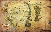 Кардхолдер. Хоббит. Карта Средиземья (в форме книжки, 215х65 мм)